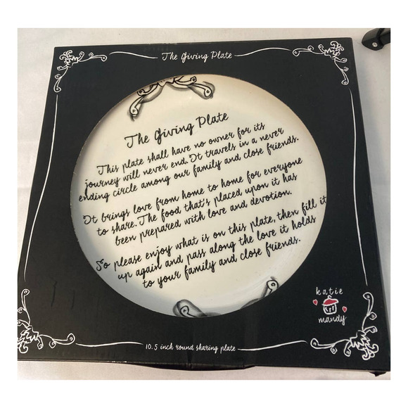 Home Essentials 77828 Giving Plate 10.5 Inches NIB - Picture 2 of 3